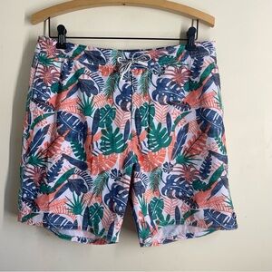 Johnnie-O Largo 7” Swim Trunks size L Surf Shorts